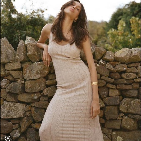 SOLD! Spell and the Gypsy Frenchie Rib Knit Midi Dress - Picture 1 of 4